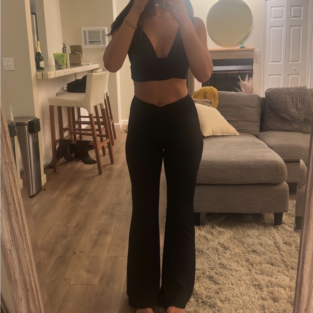 Black two piece pants set